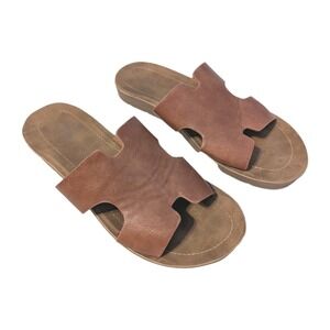 Corkys Footwear Women's 8 Bogalusa‎ Slide Sandal Casual Modern Slip On Cognac